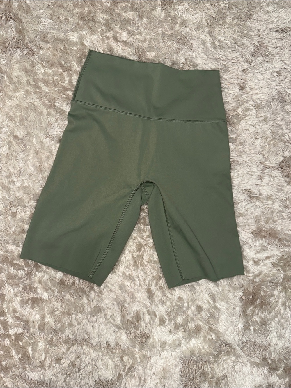 Offline Aerie Olive Green High-Rise Bike Shorts